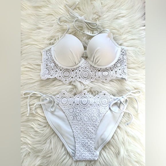 aerie Other - NWT Aerie Crochet Bikini Set Size 32B and Small